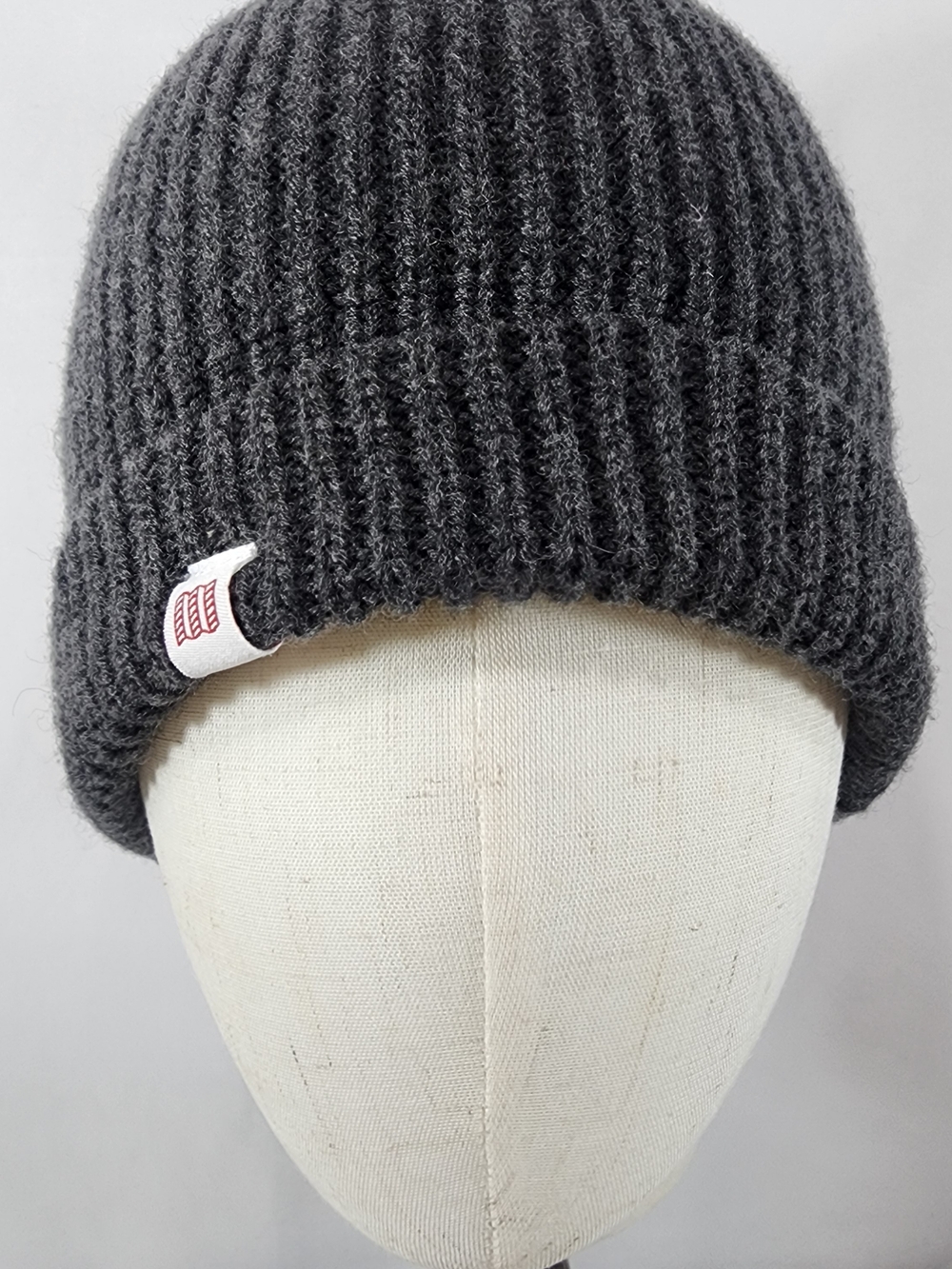Nwot Topo Designs Global Wool Beanie Hat Charcoal Gray Merino Blend Watch Cap
